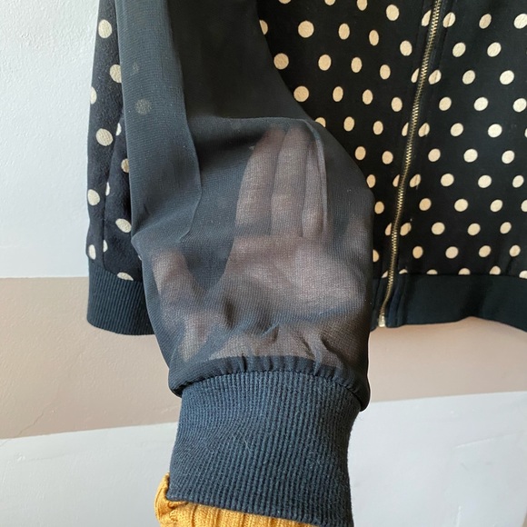 Bcbg Maxazria polka dot zip up jacket - Picture 3 of 8